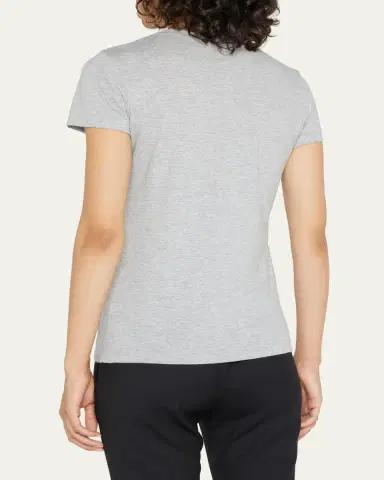 Vince Essential Crewneck Pima Cotton Tee | Thumbnail 3