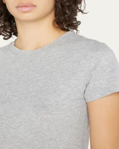 Vince Essential Crewneck Pima Cotton Tee | Thumbnail 5