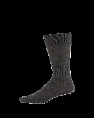 Pantherella Men's Danvers Ribbed Cotton Mid-Calf Socks | Thumbnail 2