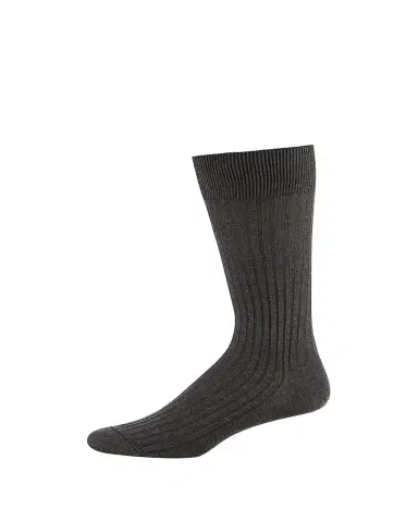 Pantherella Men's Danvers Ribbed Cotton Mid-Calf Socks | Thumbnail 1