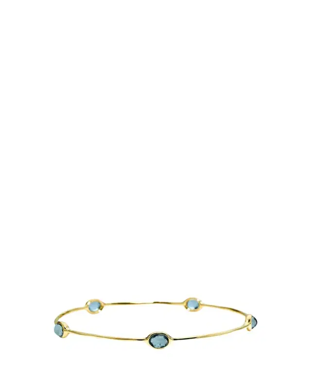 Ippolita 5-Stone Bangle in 18K Gold