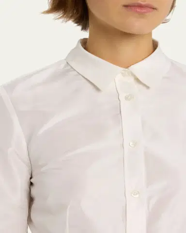 Carolina Herrera Taffeta Button-Front Shirt | Thumbnail 5