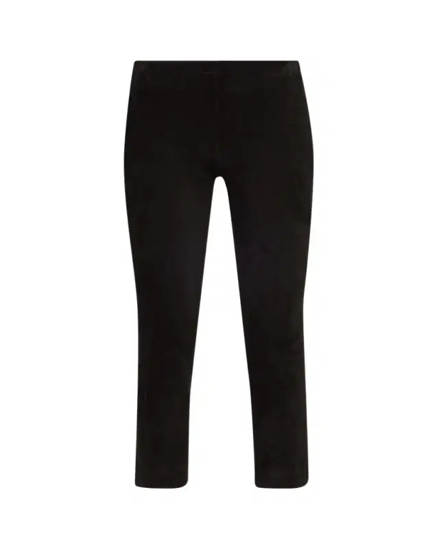 Vince Stretch-Suede Split Hem Crop Pants