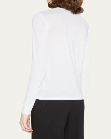 Vince Essential Long-Sleeve Crewneck Tee | Thumbnail 3