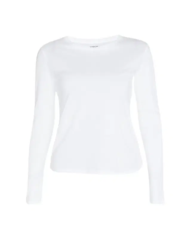 Vince Essential Long-Sleeve Crewneck Tee