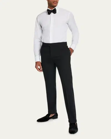 Ralph Lauren Purple Label Gregory Hand-Tailored Tuxedo Trouser | Thumbnail 2 Ralph Lauren Purple Label Gregory Hand-Tailored Tuxedo Trouser | Thumbnail 2