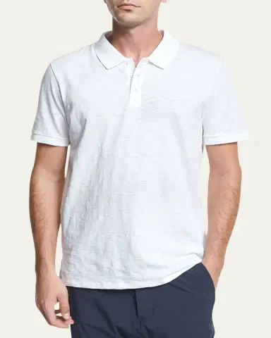 Vince Classic Slub Cotton Polo Shirt | Thumbnail 2