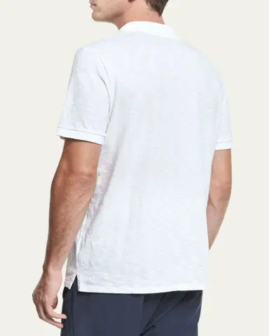 Vince Classic Slub Cotton Polo Shirt | Thumbnail 3