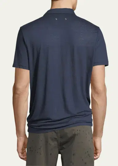 Vilebrequin Men's Pyramid Linen Polo Shirt | Thumbnail 4