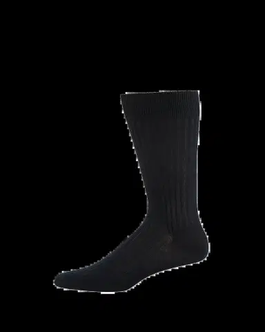 Pantherella Men's Danvers Ribbed Cotton Mid-Calf Socks | Thumbnail 2