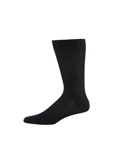 Pantherella Men's Danvers Ribbed Cotton Mid-Calf Socks | Thumbnail 1