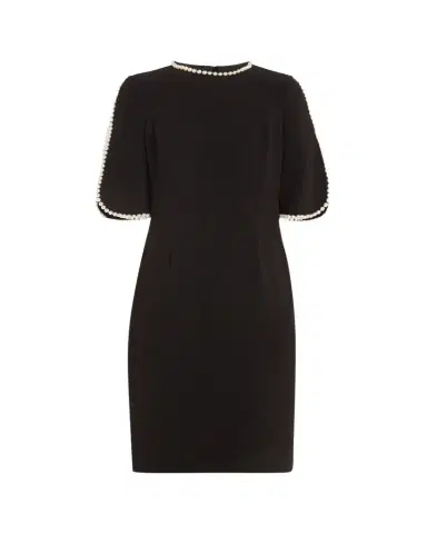 Rickie Freeman for Teri Jon Pearl Trimmed Sheath Dress | Thumbnail 1 Rickie Freeman for Teri Jon Pearl Trimmed Sheath Dress | Thumbnail 1