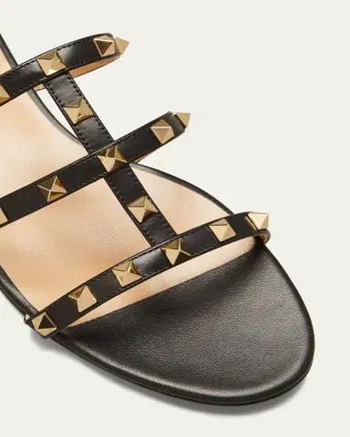 Valentino Garavani Rockstud Caged Flat Slide Sandals | Thumbnail 5