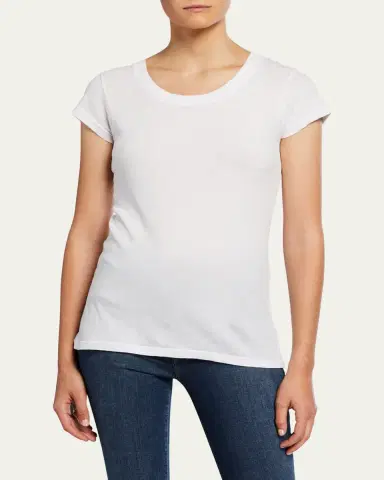 L'Agence Cory Scoop-Neck Tee | Thumbnail 2
