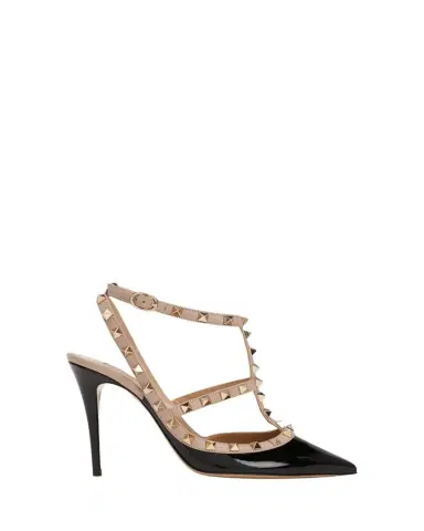 Valentino Garavani Rockstud 100mm Slingback High-Heel Pumps | Thumbnail 1 Valentino Garavani Rockstud 100mm Slingback High-Heel Pumps | Thumbnail 1
