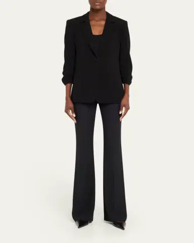 Cinq à Sept Khloe Crepe 3/4-Sleeve Blazer | Thumbnail 2 Cinq à Sept Khloe Crepe 3/4-Sleeve Blazer | Thumbnail 2
