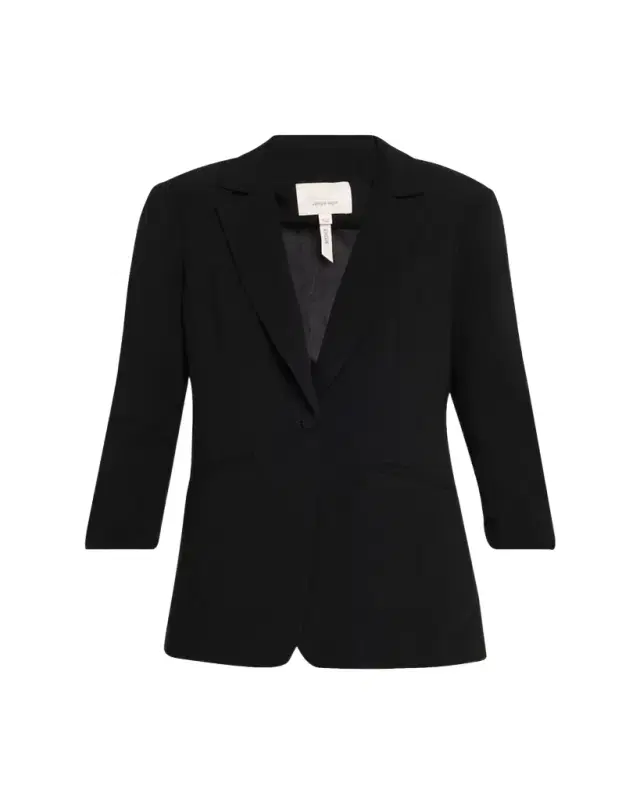 Cinq a Sept Khloe Crepe 3/4-Sleeve Blazer