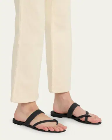Manolo Blahnik Susa Flat Leather Sandals | Thumbnail 2