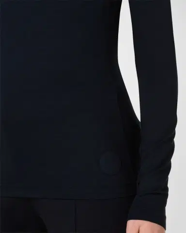 Akris punto Turtleneck Long-Sleeve Modal-Stretch Top | Thumbnail 6