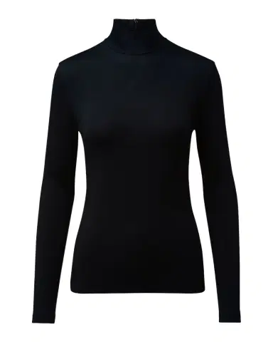 Akris punto Turtleneck Long-Sleeve Modal-Stretch Top | Thumbnail 1