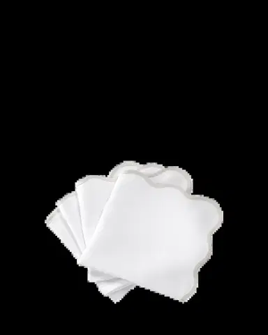 Matouk Casual Couture Scallop Napkins, Set of 4 | Thumbnail 2