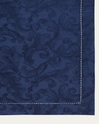 Sferra Acanthus Jacquard Tablecloth, 70" x 108" | Thumbnail 1