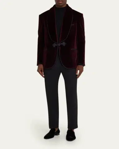 Christian Louboutin Men's Dandelion Velvet Loafers | Thumbnail 3