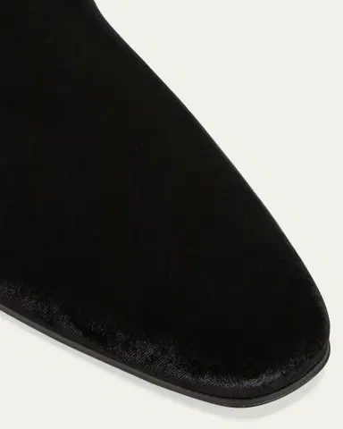 Christian Louboutin Men's Dandelion Velvet Loafers | Thumbnail 5