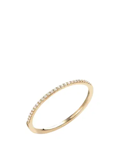 Lana 14K Gold Thin Flawless Diamond Stack Ring | Thumbnail 1