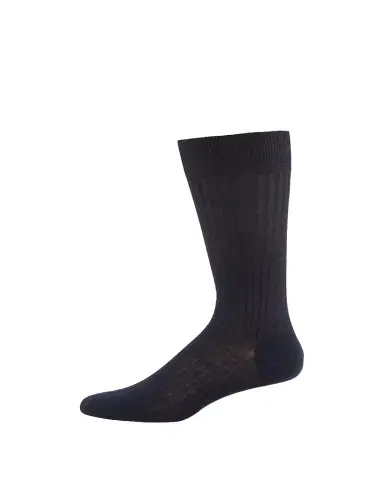 Pantherella Men's Laburnum Ribbed Wool Mid-Calf Socks | Thumbnail 1