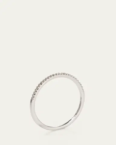 Lana 14K Gold Thin Flawless Diamond Stack Ring | Thumbnail 4