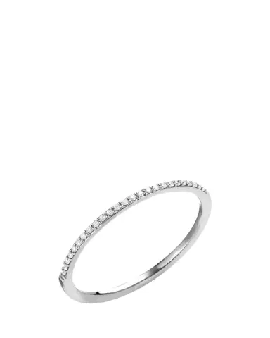 Lana 14K Gold Thin Flawless Diamond Stack Ring | Thumbnail 1