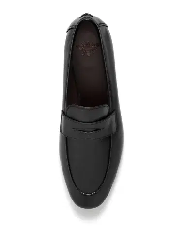 Bougeotte Flaneur Leather Flat Penny Loafers | Thumbnail 4 Bougeotte Flaneur Leather Flat Penny Loafers | Thumbnail 4