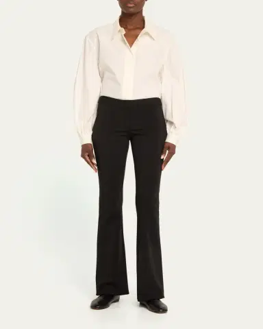 Lafayette 148 New York Waldorf Flare Secco Stretch Pants | Thumbnail 2