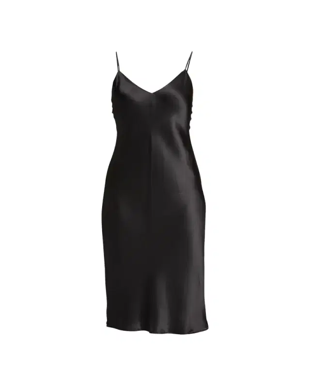 L'Agence Jodie V-Neck Silk Slip Dress