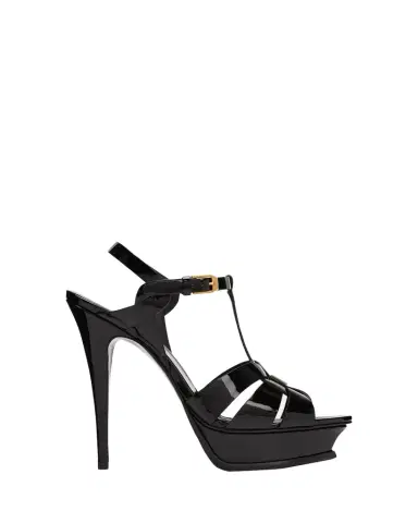 Saint Laurent Tribute Patent Platform Sandals | Thumbnail 1