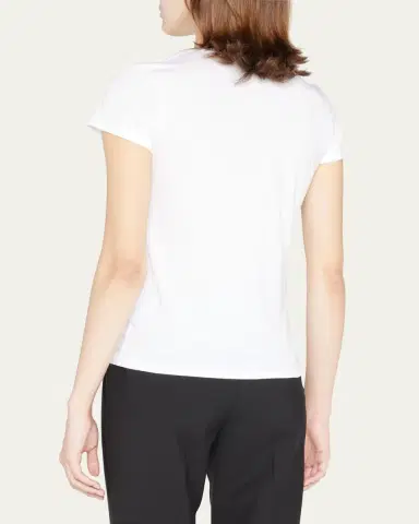 Vince Essential Crewneck Pima Cotton Tee | Thumbnail 3