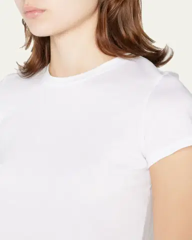 Vince Essential Crewneck Pima Cotton Tee | Thumbnail 5