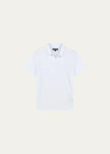 Vilebrequin Men's Pyramid Linen Polo Shirt | Thumbnail 2