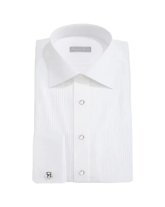 Stefano Ricci Pleated Tuxedo Shirt
