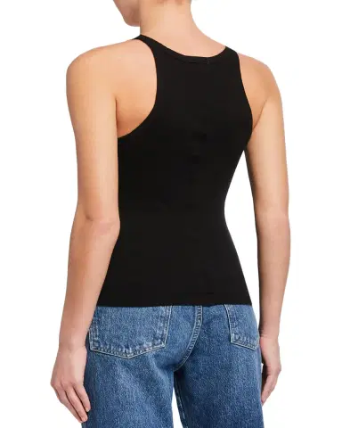 RE/DONE Ribbed Scoop-Neck Fitted Tank | Thumbnail 3