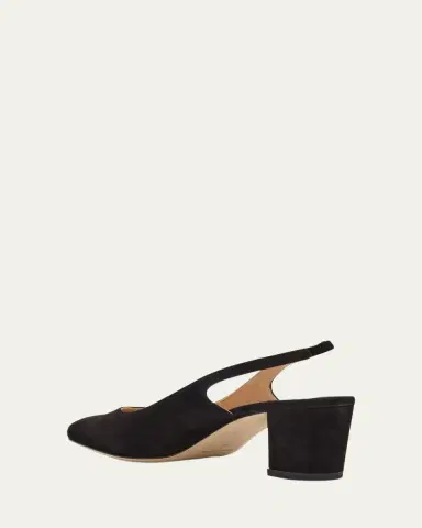 Manolo Blahnik 50mm Allurasa Suede Slingback Pump | Thumbnail 4