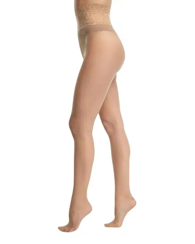 Commando Sexy Sheer Lace-Waist Tights
