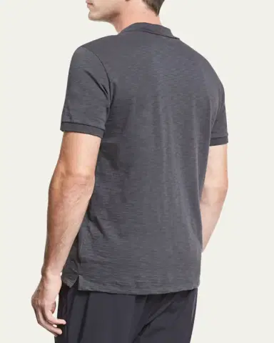 Vince Classic Slub Cotton Polo Shirt | Thumbnail 3