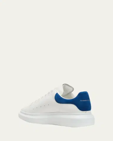 Alexander McQueen Men's Leather & Suede Oversized Sneakers | Thumbnail 4