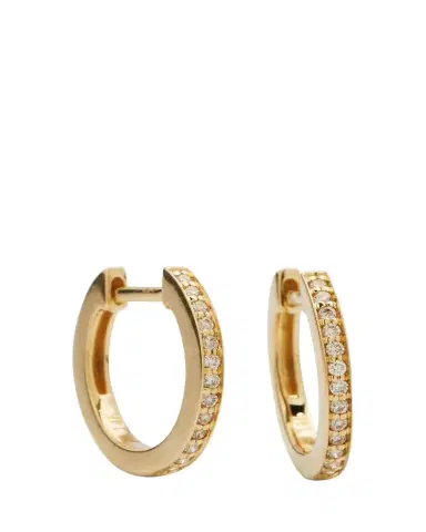 Sydney Evan 14k Diamond Small Huggie Hoop Earrings | Thumbnail 1