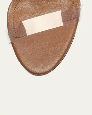 Schutz Ariella Strappy See-Through Vinyl Slide High-Heel Sandals | Thumbnail 3