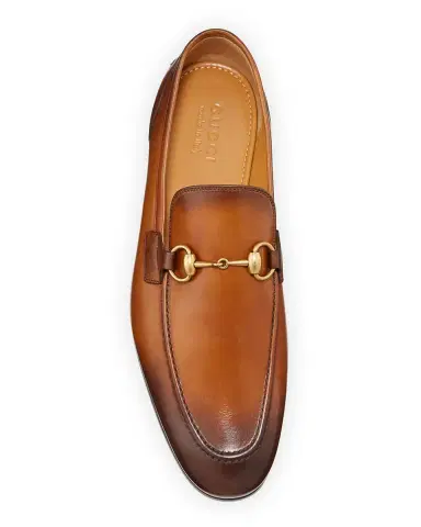 Gucci Men's Jordaan Leather Loafers | Thumbnail 2