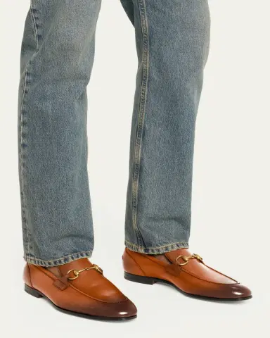 Gucci Men's Jordaan Leather Loafers | Thumbnail 5