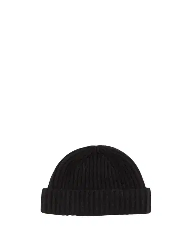 Bergdorf Goodman Men's Rib-Knit Cashmere Beanie Hat | Thumbnail 1